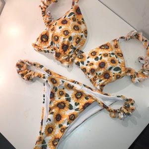Sunflower summer bikini (accepting offers)